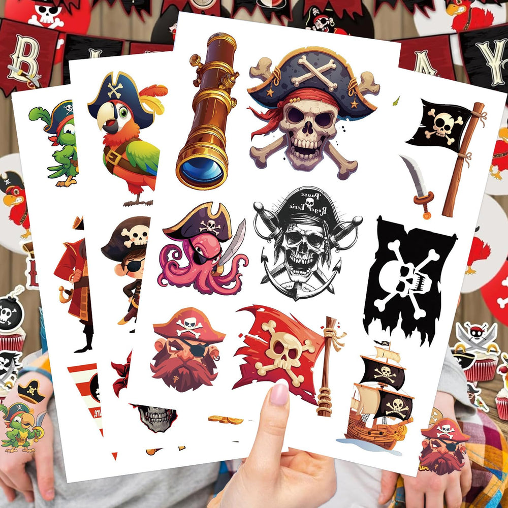 Tostmrks tatuajes piratas-disenos diversos, se adhieren con agua en segundos