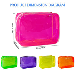 Totepint bolsa cosmética transparente con diseño láser para expresar estilo.