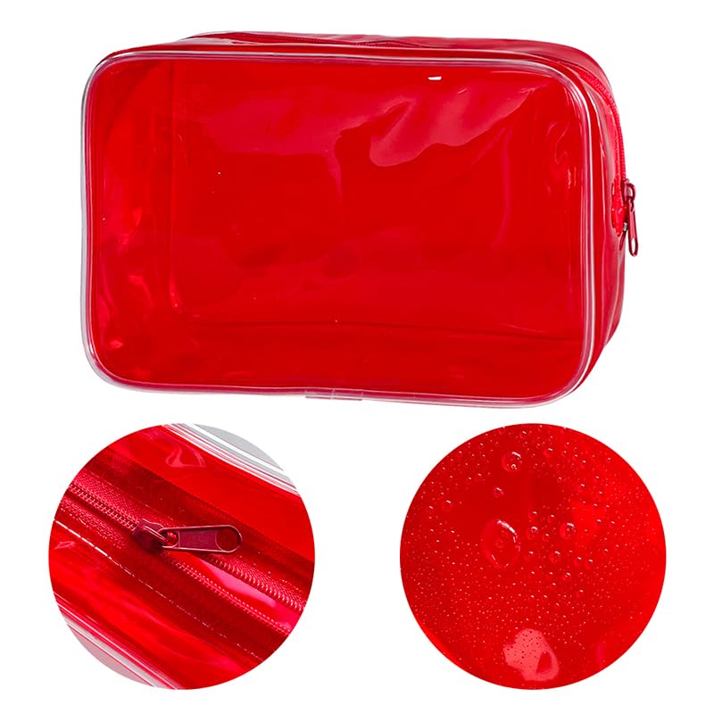 TotePrint bolsa transparente neón usos multiples para viaje y uso diario