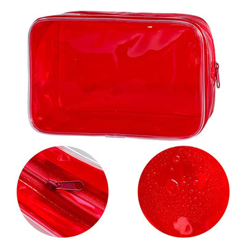 TotePrint bolsa transparente neón usos multiples para viaje y uso diario