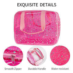TotePrint bolso cosmético con asa, fácil de llevar a cualquier lugar