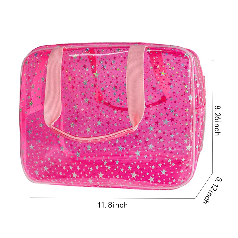 TotePrint bolso cosmético de PVC transparente, resistente a derrames