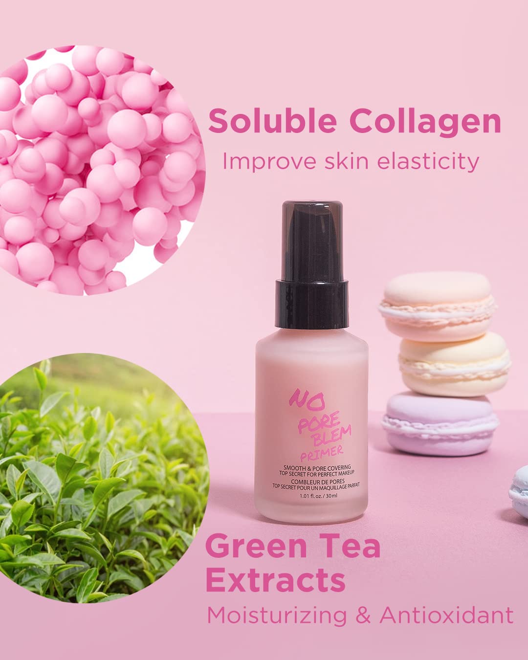 Touch in Sol No Pore Blem Primer, ayuda a controlar el sebo para un rostro equilibrado.