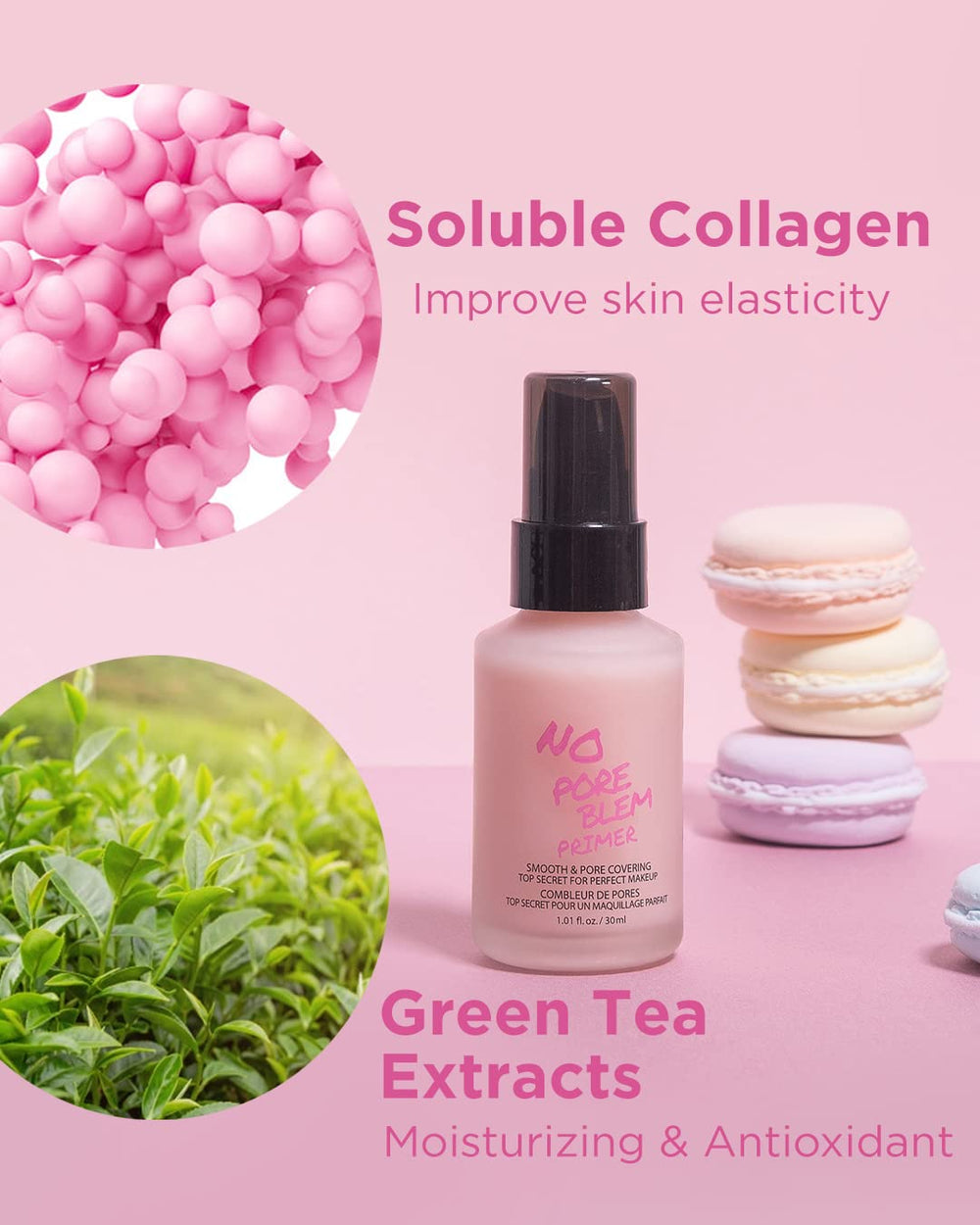 Touch in Sol No Pore Blem Primer, ayuda a controlar el sebo para un rostro equilibrado.