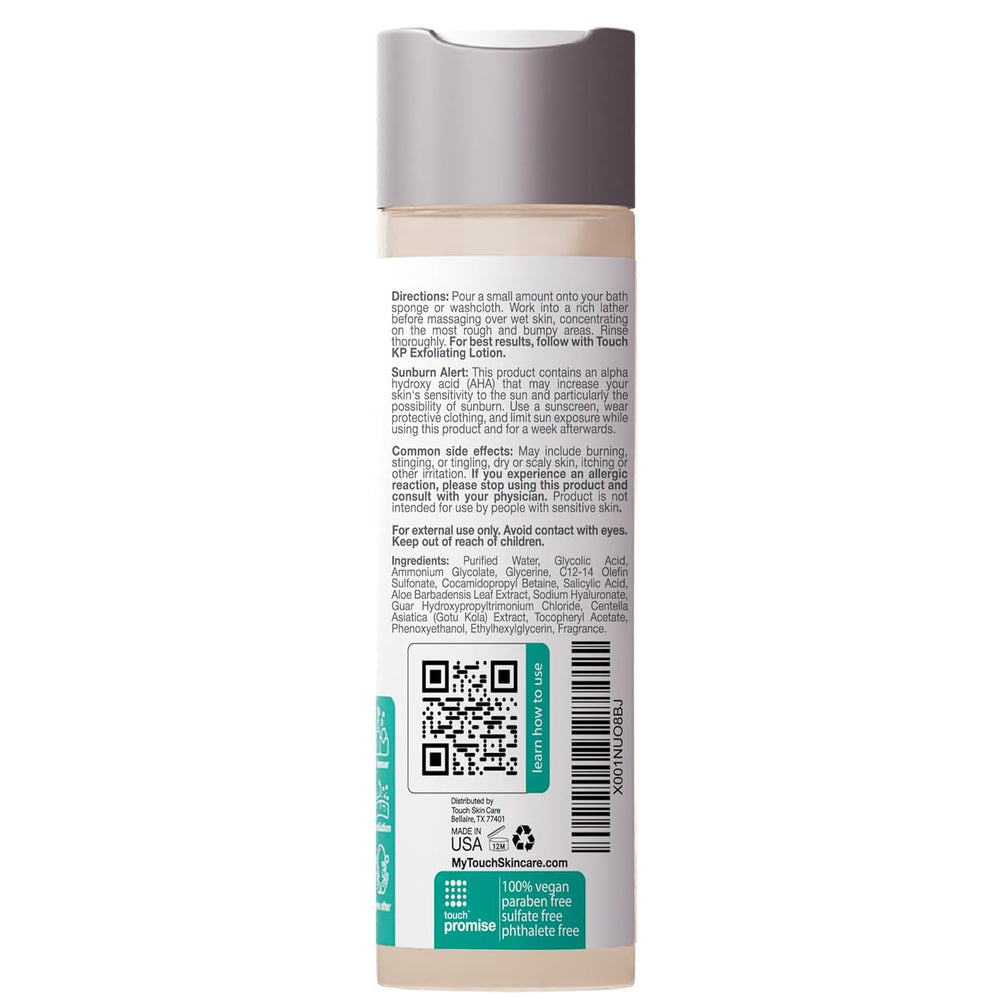 TOUCH KP 15% ácido glicólico, ingrediente clave para exfoliar la superficie