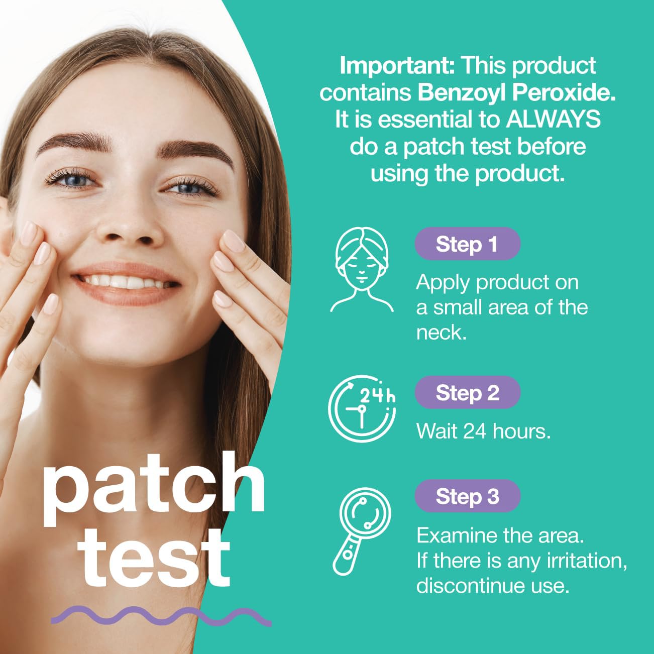 TOUCH gel sin fragancia apto para piel sensible en cara y espalda.