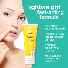 TOUCH gel ligero, textura suave para cara.