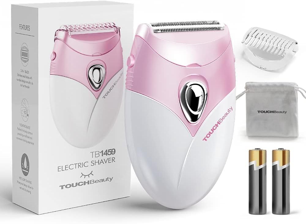 TOUCHBeauty afeitadora-mujer-rosa cabezal-corte-directo brinda un afeitado suave