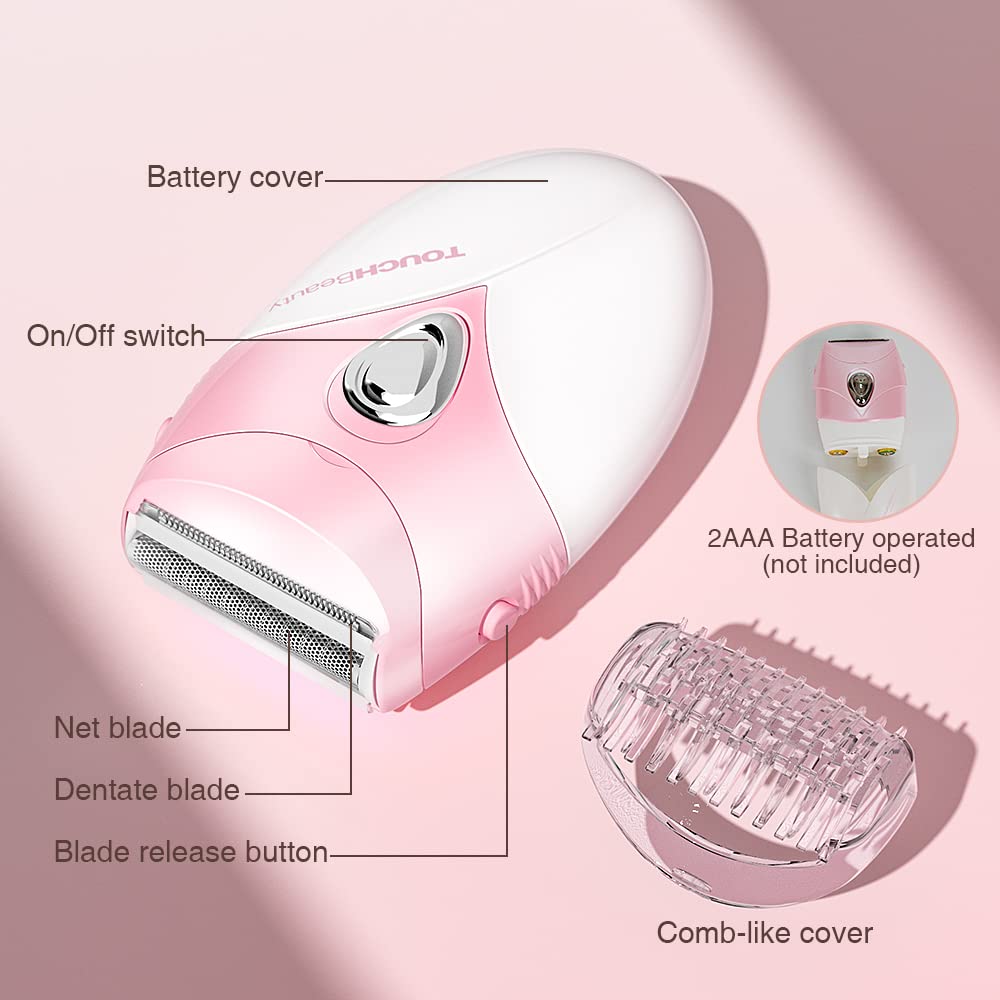 TOUCHBeauty afeitadora-mujer-rosa compacto uso diario y viaje cómodo