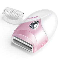 TOUCHBeauty afeitadora-mujer-rosa lamina-afilado ofrece suavidad sin tirones durante el afeitado