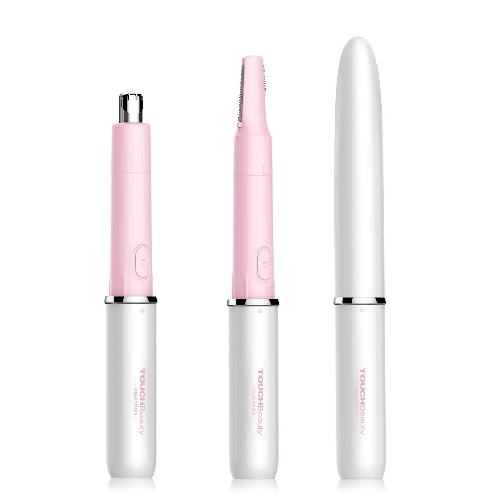 TOUCHBeauty Cortapelos Rostro Cejas Nariz: acabado preciso con hojas reemplazables.
