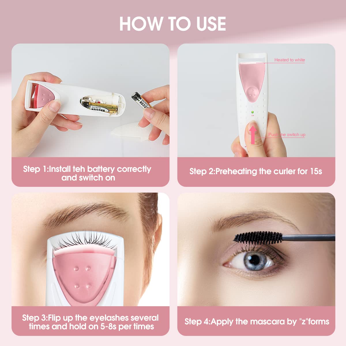 TOUCHBeauty Curler tamaño mini ideal para bolso de viaje