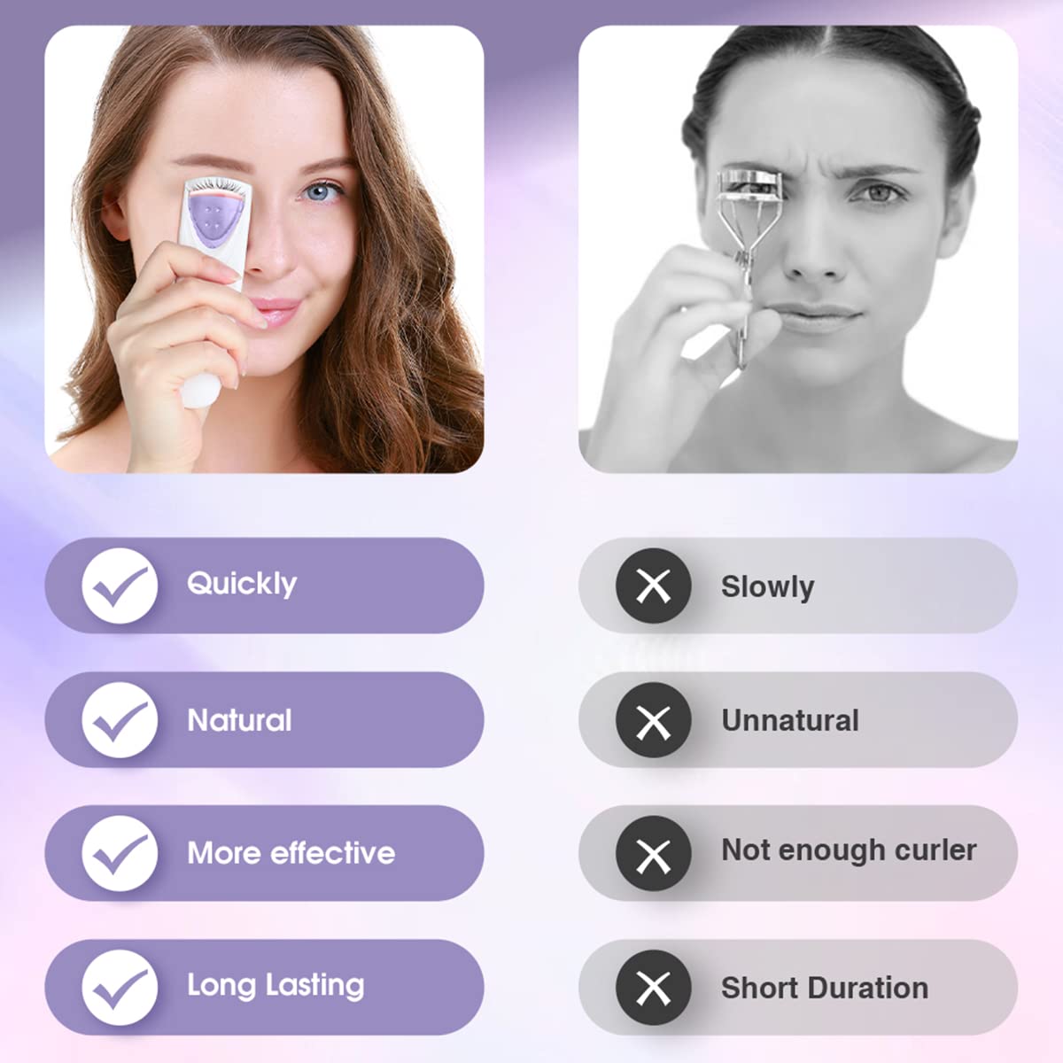 TOUCHBeauty TB-2003B funciona con dos pilas alcalinas para calentarse rápido