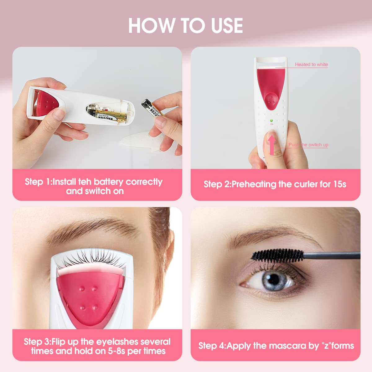 TOUCHBeauty uso con rímel para realzar el rizo