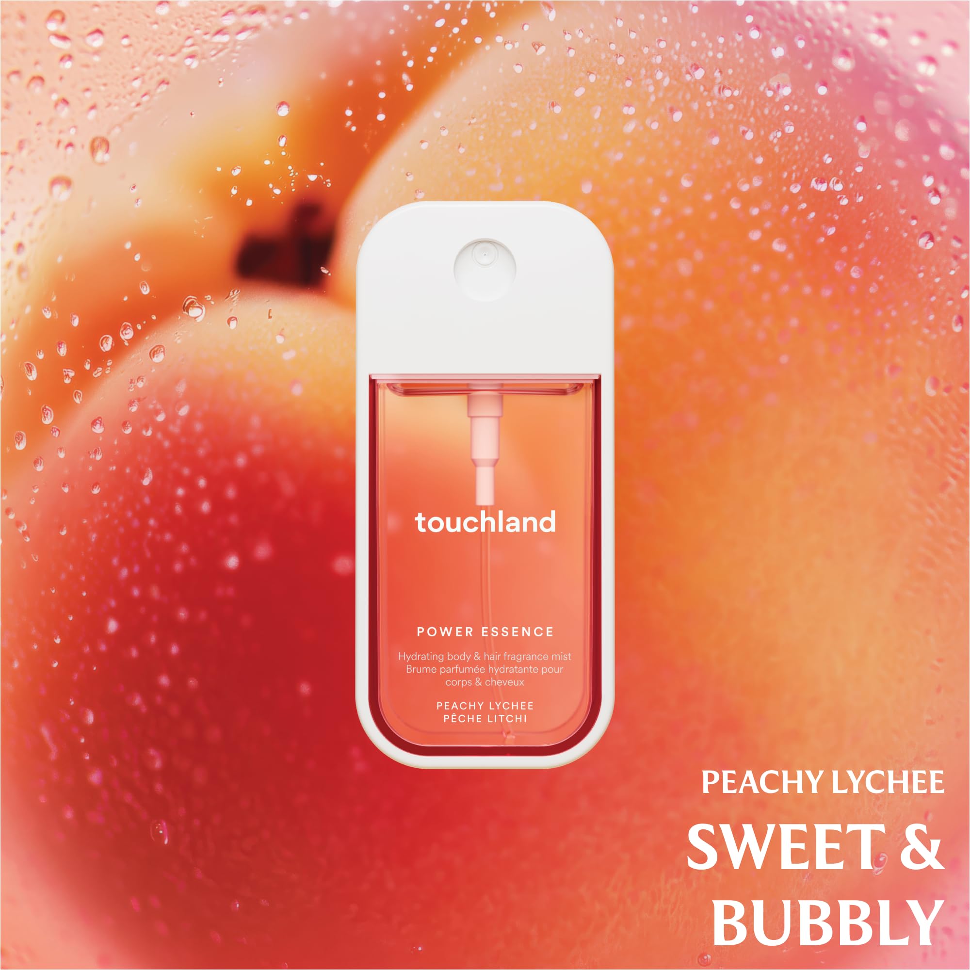 Touchland Fruity Crush body mist application gesture