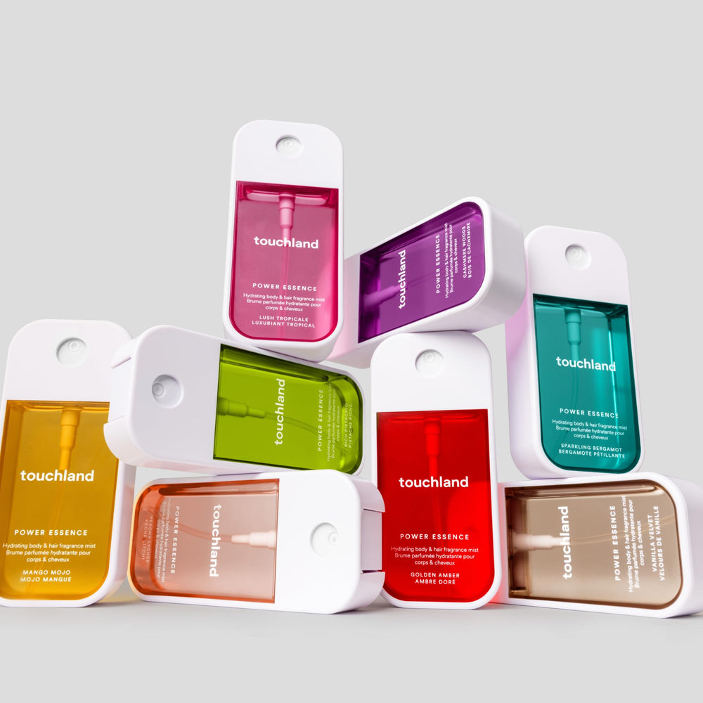 Touchland Mango Mojo travel bag-friendly compact bottle