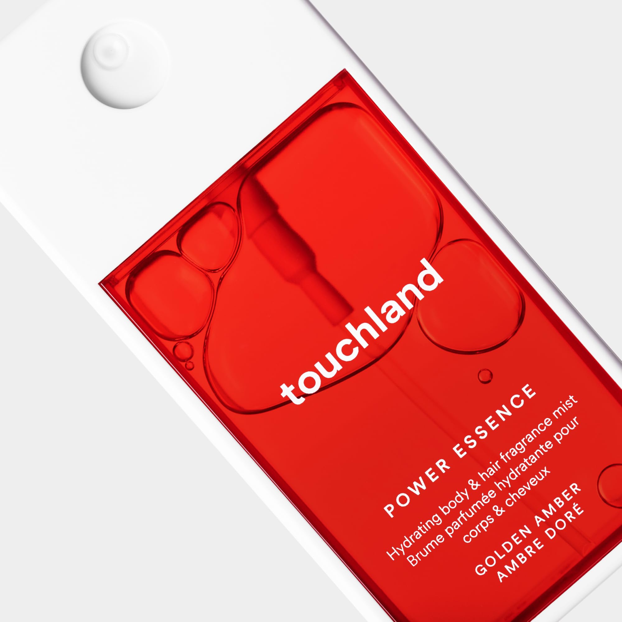 Sensación lujosa de Touchland en piel y cabello.