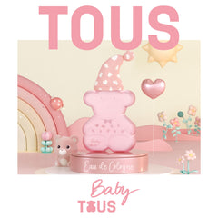 TOUS Baby Colonia para Niñas, notas de neroli y mandarina para una fragancia fresca.