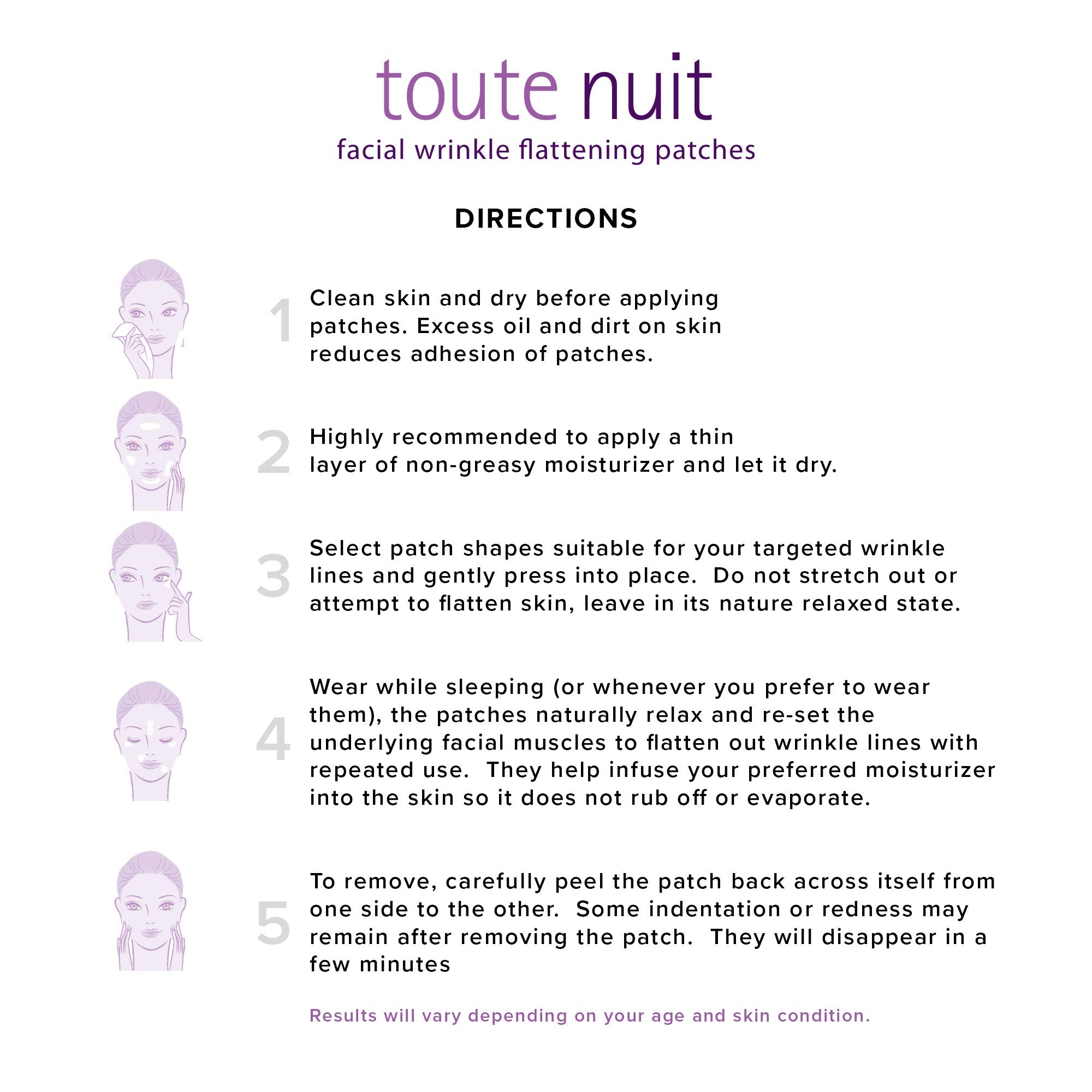 Parche hipoalergénico de Toute Nuit Jet, apto para piel sensible.