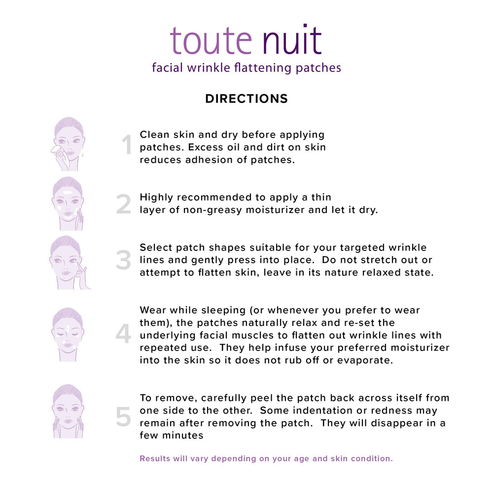Parche hipoalergénico de Toute Nuit Jet, apto para piel sensible.