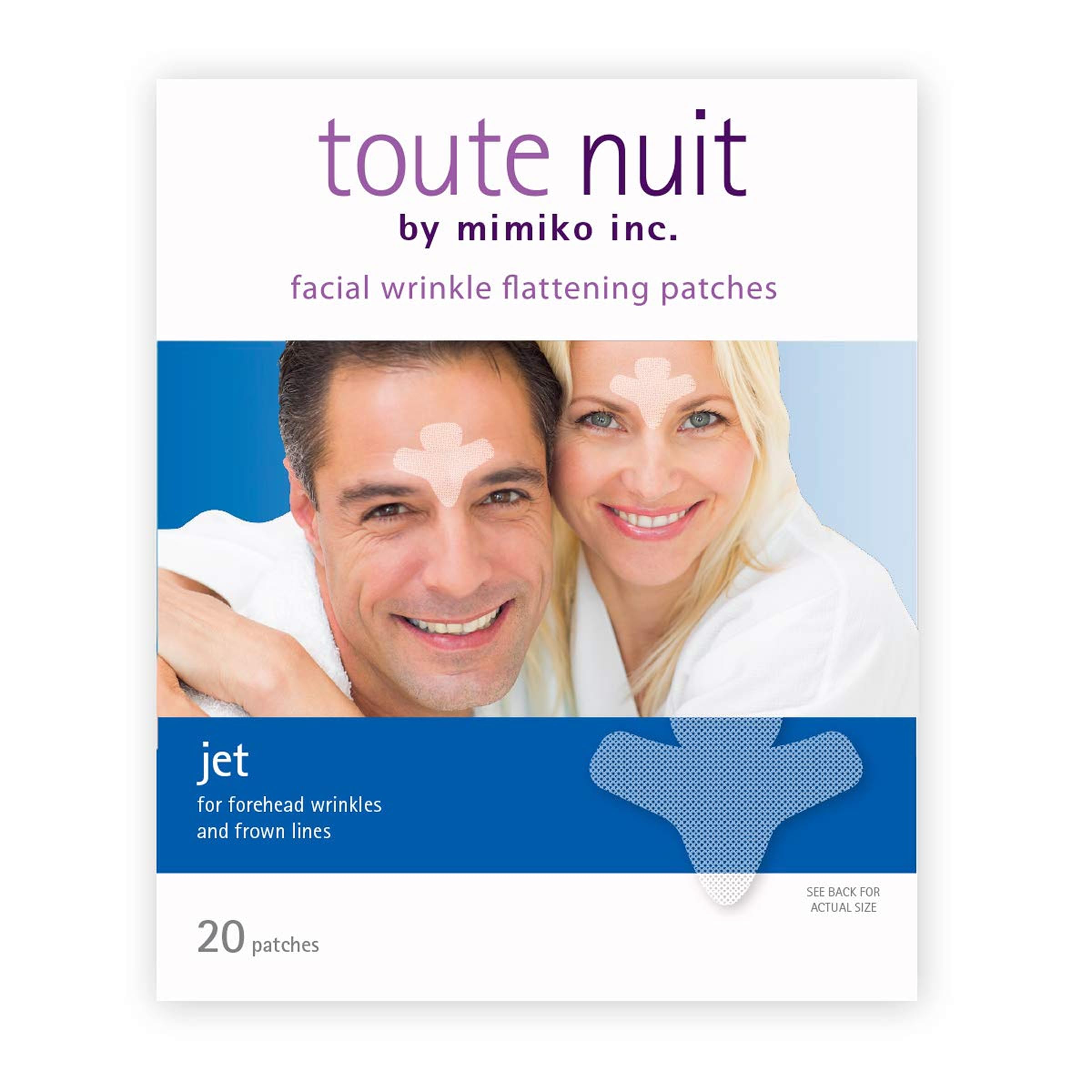 Parche de Toute Nuit Jet para lineas ceño, uso suave y cómodo.