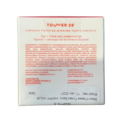 Tower 28 BeachPlease Balm permite difuminar toques para mayor intensidad.