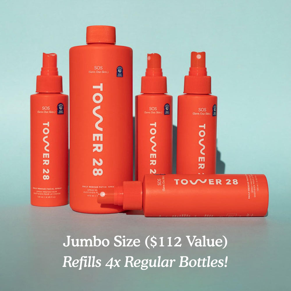 Tower 28 Jumbo SOS Embalaje de 16 oz para uso prolongado.