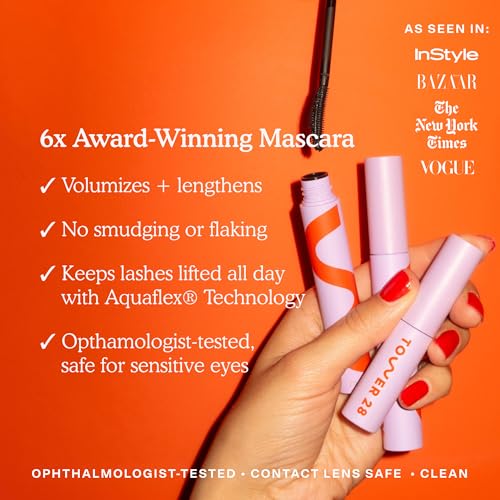 Tower 28 MakeWaves Mascara alarga pestañas con acabado suave y sin apelmazar.