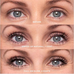 Tower 28 MakeWaves Mascara usa Aquaflex para pestañas elevadas y con cuerpo.