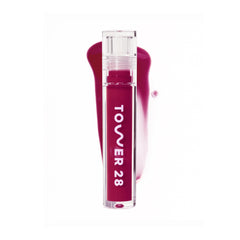 Tower 28 ShineOn Gel de Labios Wild en tubo, brillo suave para labios hidratados.