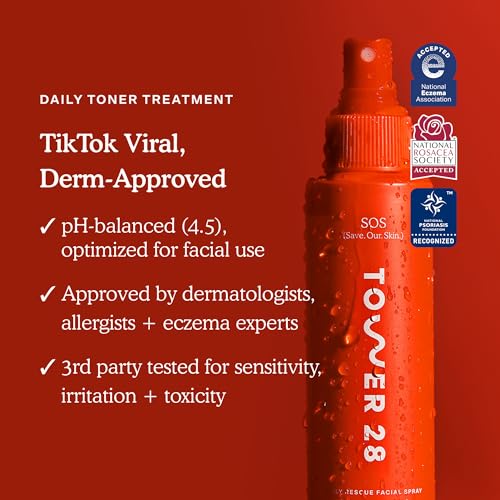 Tower 28 SOS Daily Rescue soin peau sensible, formulé pour irritations.