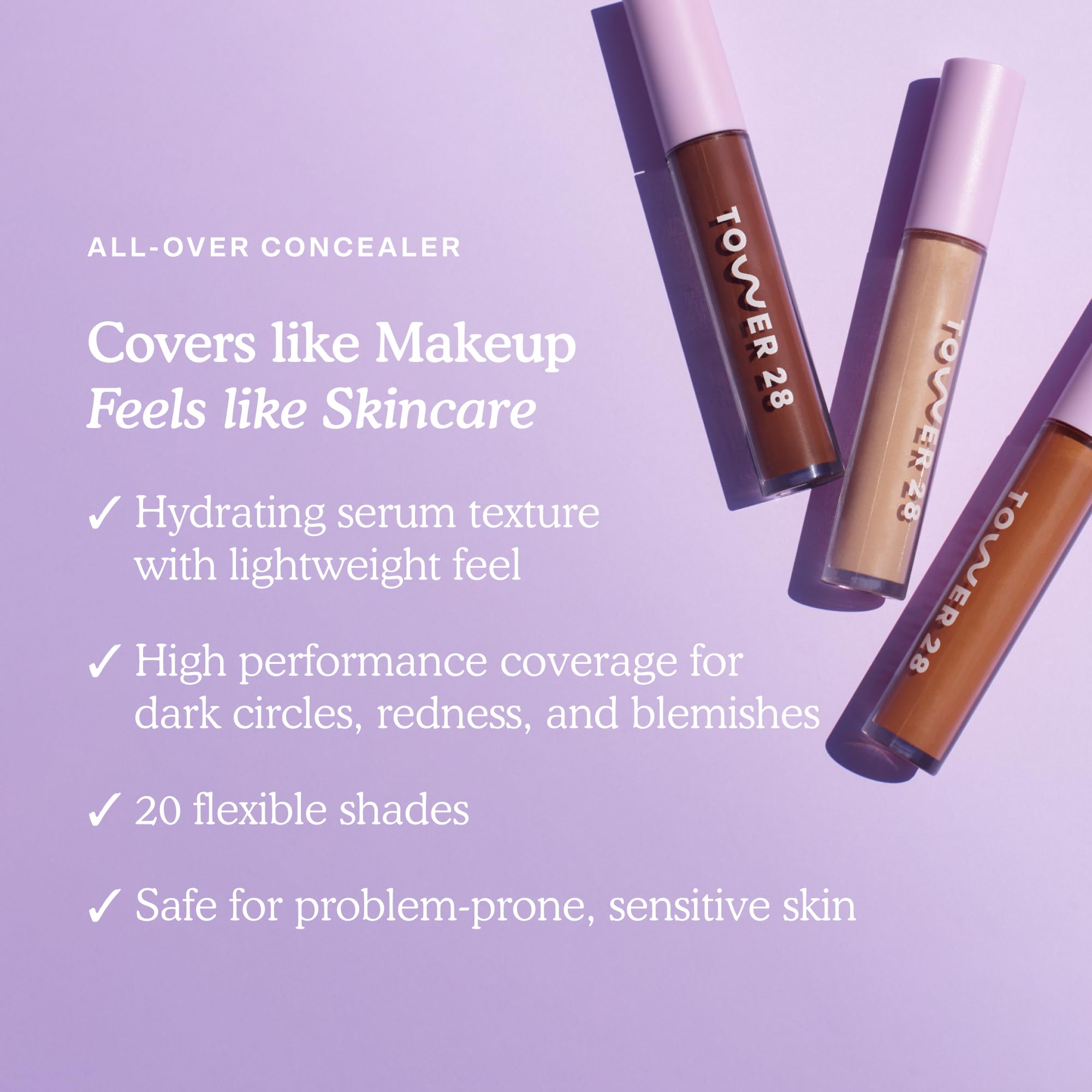 Tower 28 Swipe Serum Concealer: textura cremosa que evita sensación pesada