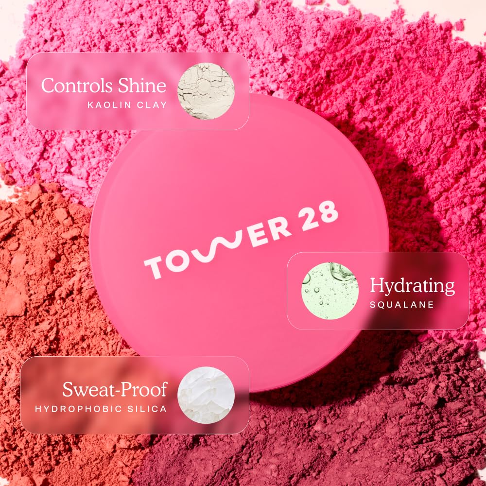 Sawtelle Slushie shade label on Tower 28 GetSet Matte Powder Blush lid