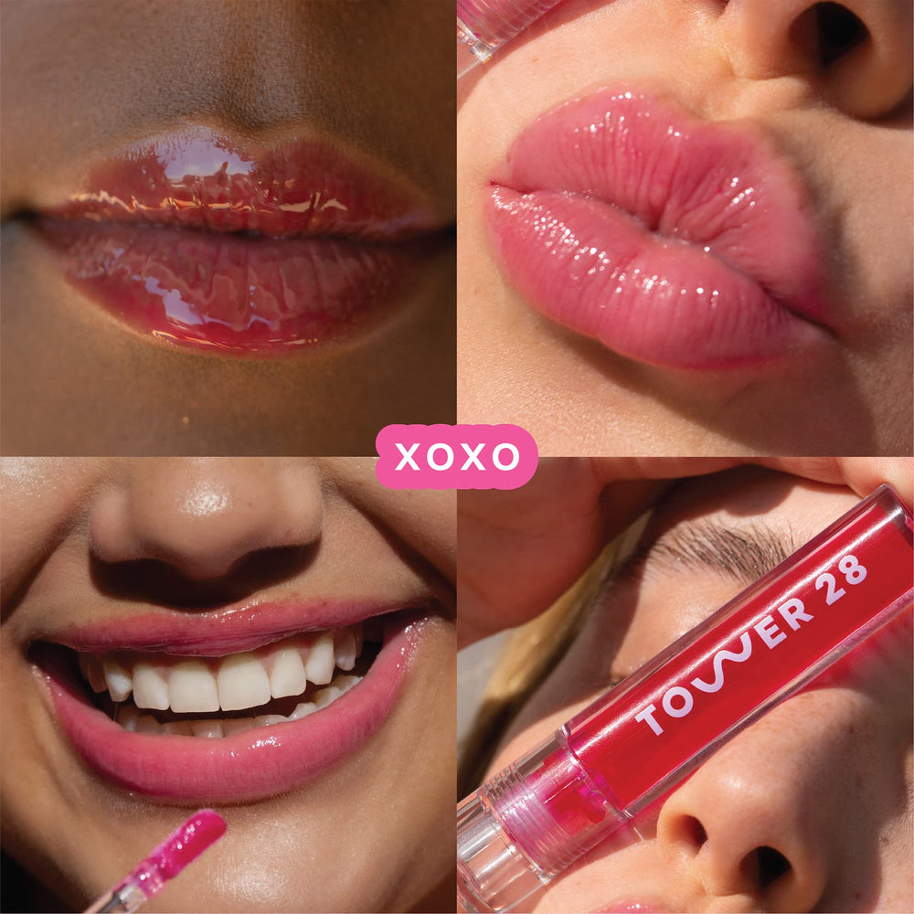 Tower 28 ShineOn Lip Jelly XOXO, textura jelly no pegajosa para uso diario