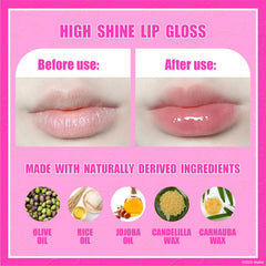 Townley Girl Barbie brillo labial sabor chicle, aplicación suave para juego.