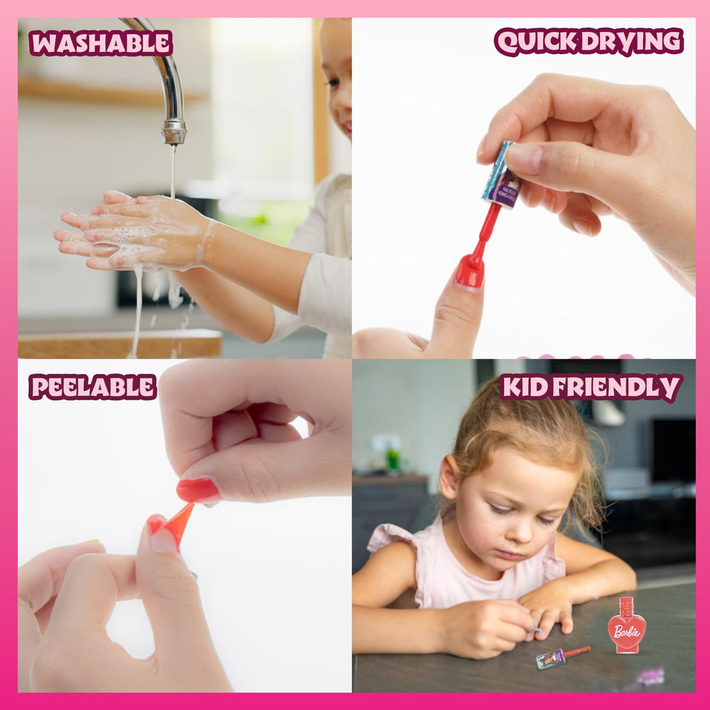 Barbie Townley Girl esmaltes a base de agua, sin tóxicos para uñas infantiles