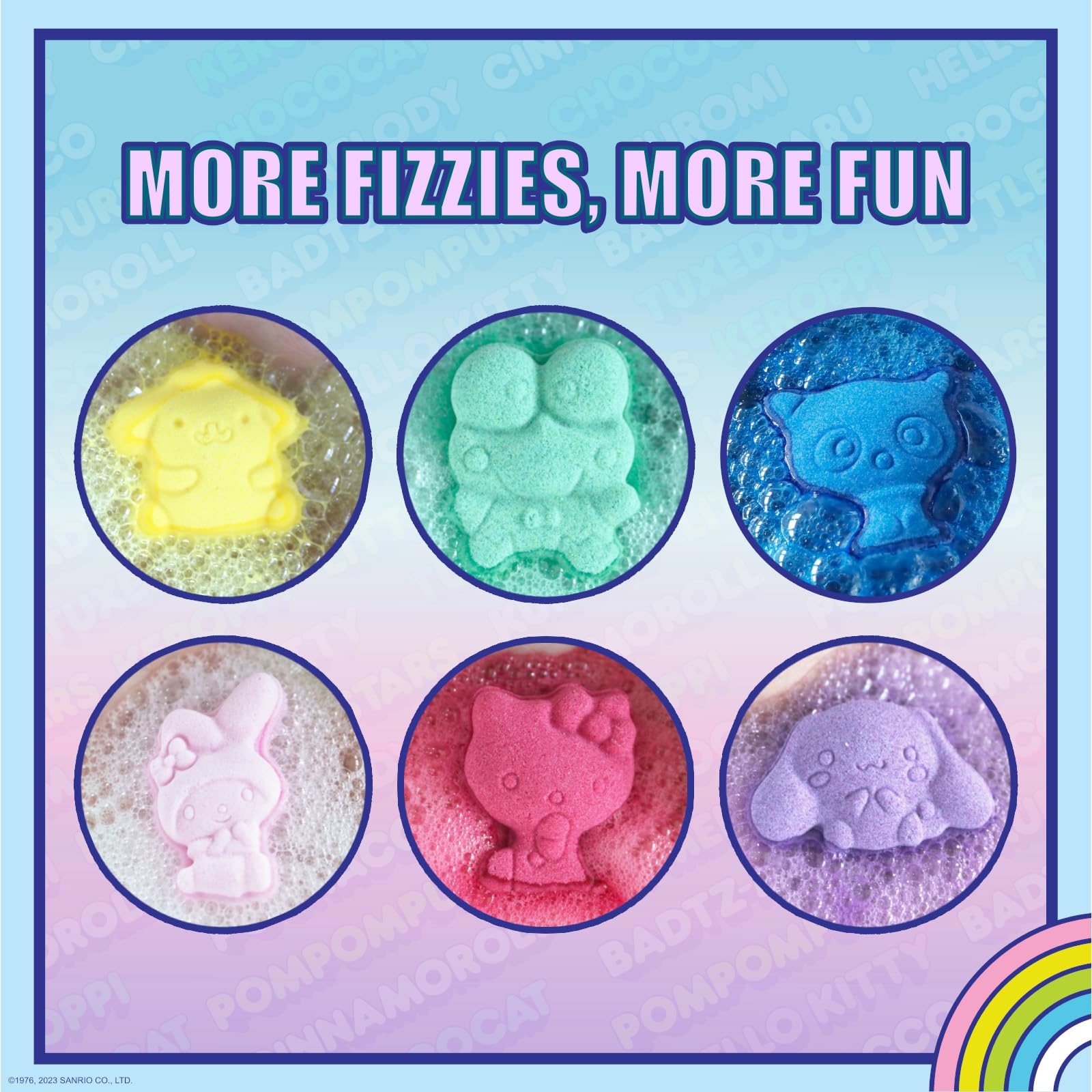 Townley Girl bomba Cinnamoroll moldeada con colores brillantes para la hora del baño