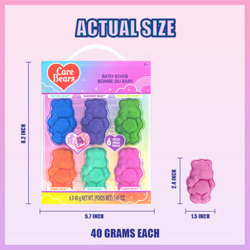 Townley Girl Care Bears Funshine Bear bomba baño, burbujas abundantes y aroma dulce para el juego.