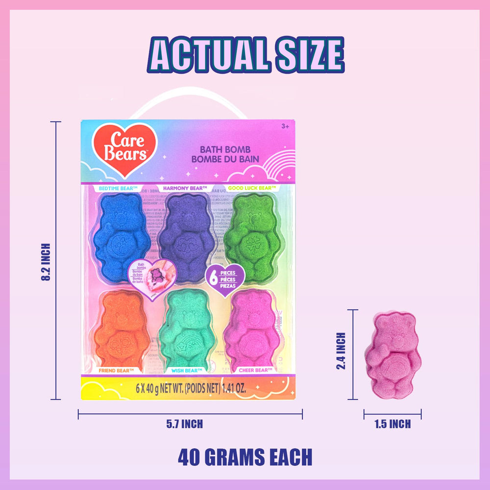 Townley Girl Care Bears Funshine Bear bomba baño, burbujas abundantes y aroma dulce para el juego.
