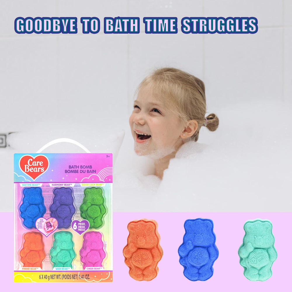 Townley Girl Care Bears Grumpy Bear bomba baño, burbujas y colores para rato de juego.