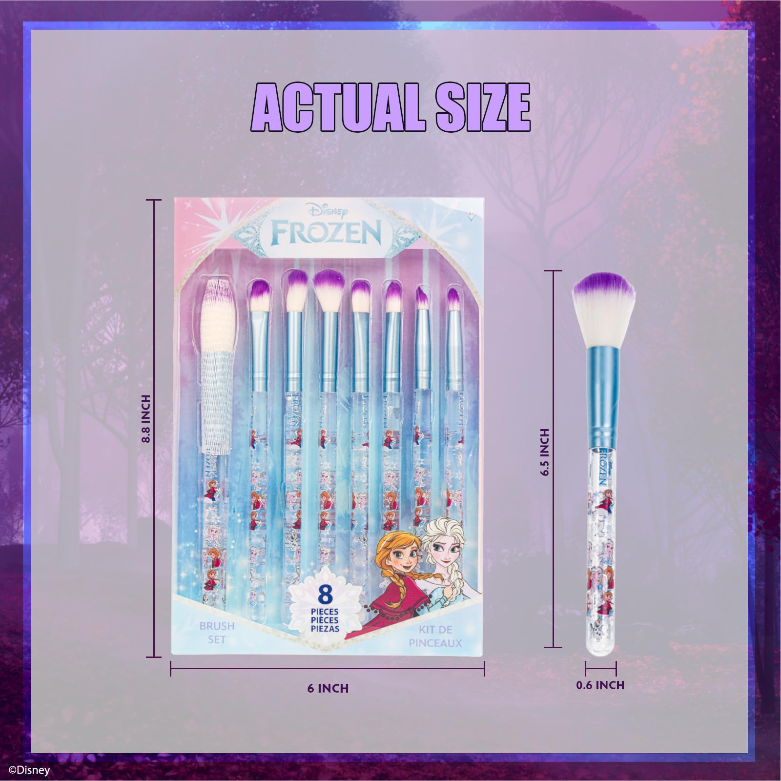 Brochas Townley Girl Frozen iluminador para resaltar rasgos con brillo sutil.