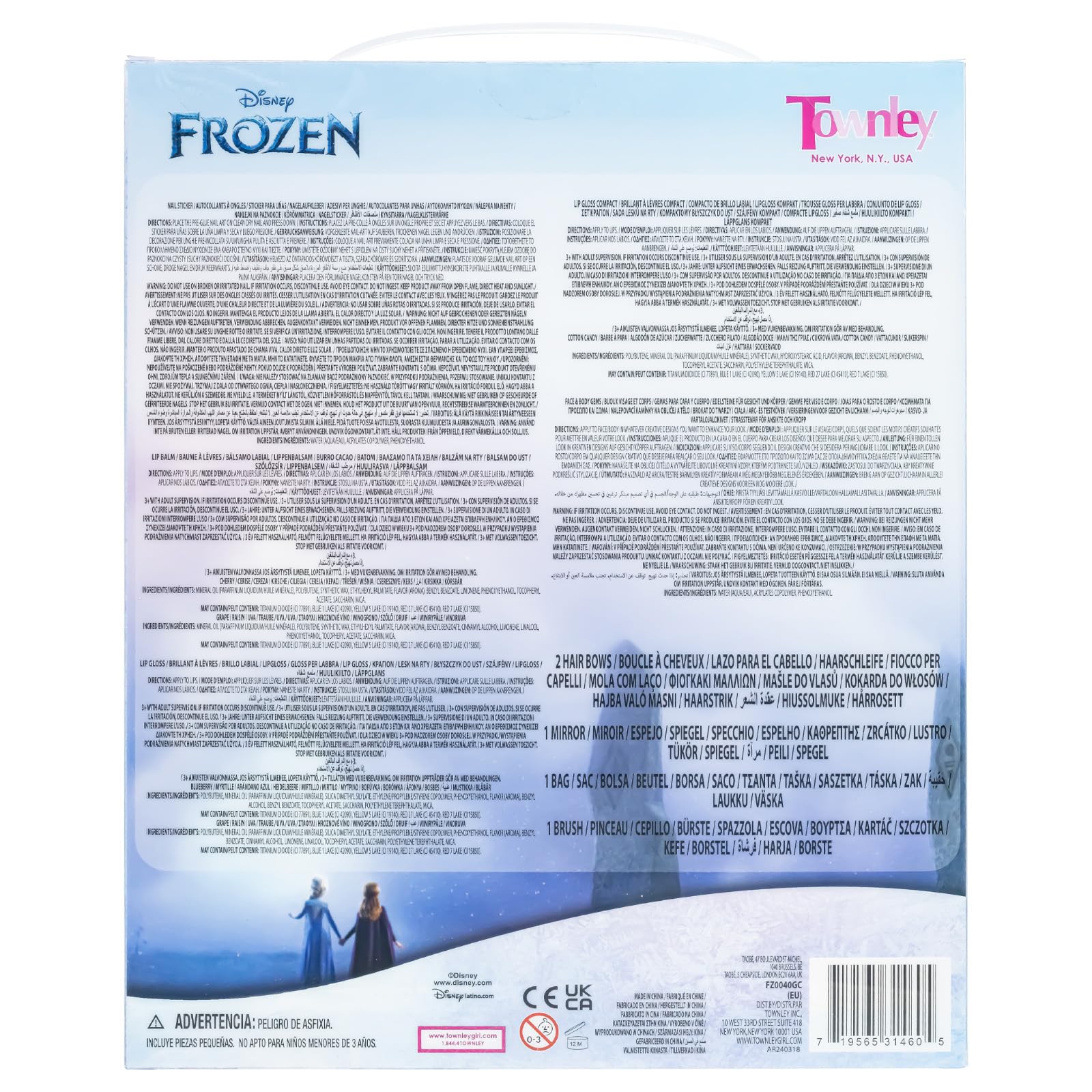 Townley Girl Disney Frozen caja de maquillaje para regalo y fiestas