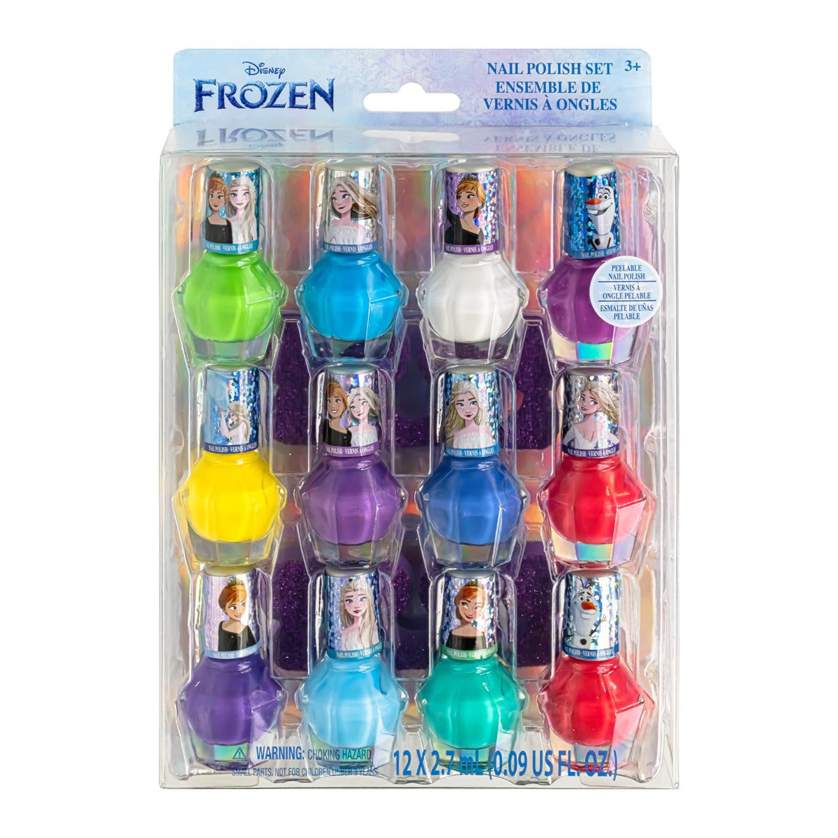 Townley Girl kit esmalte Frozen para niñas con colores divertidos y seguro para juego.