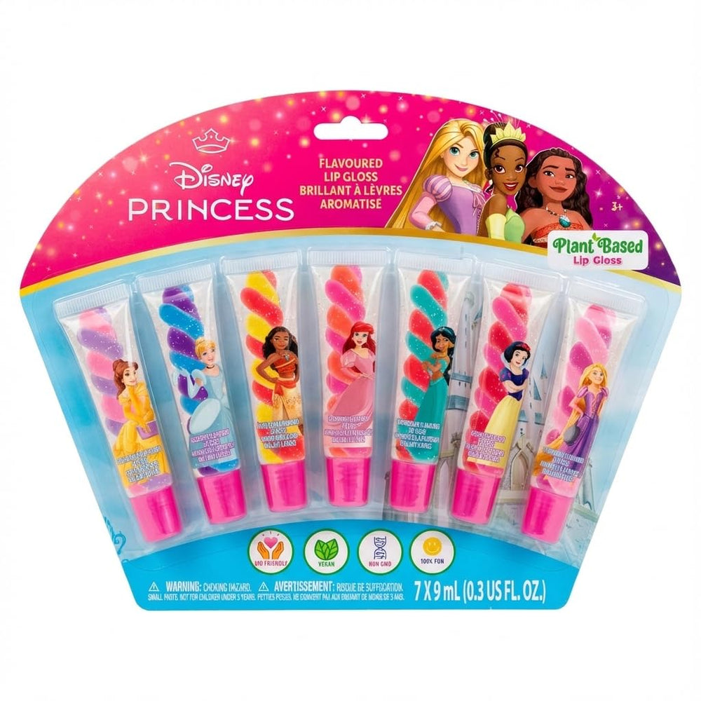 Townley Girl Disney Princess brillos dos tonos algodón de azúcar: hidratación suave para labios.