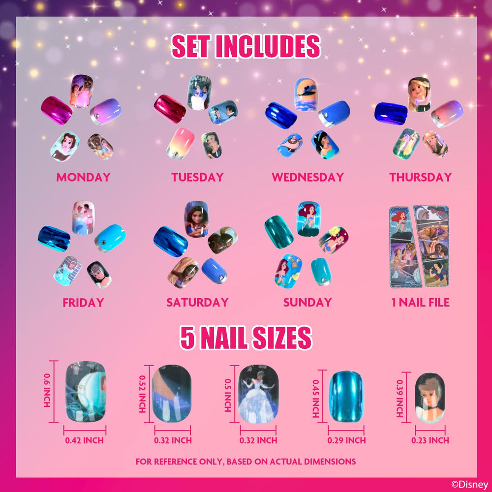 Townley Girl Rapunzel: uñas con diseños encantadores para juego de disfraces