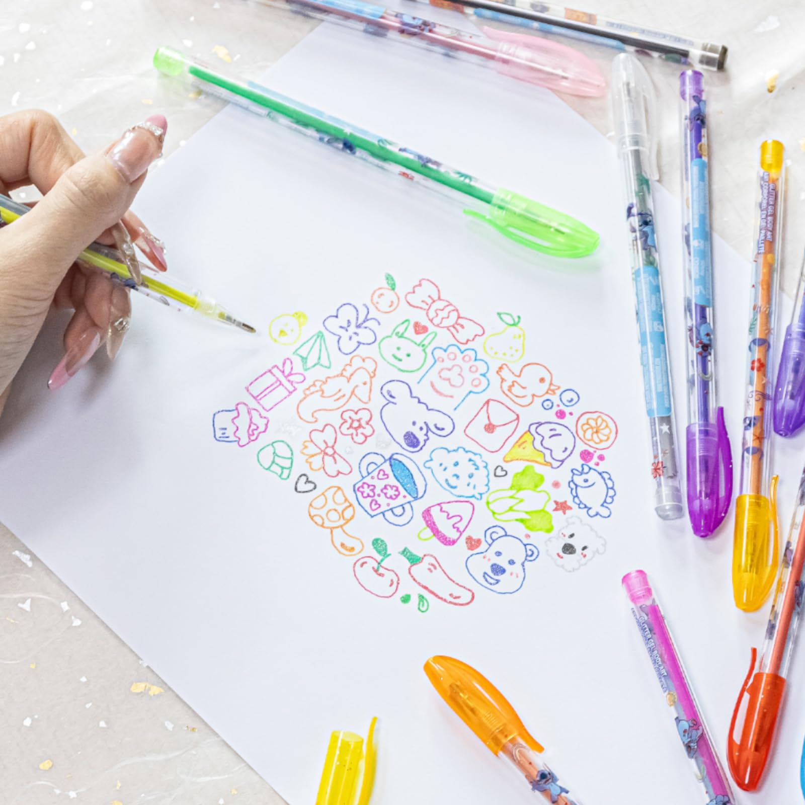 Arte y diarios Townley Girl Disney Stitch, colores para journaling y proyectos.