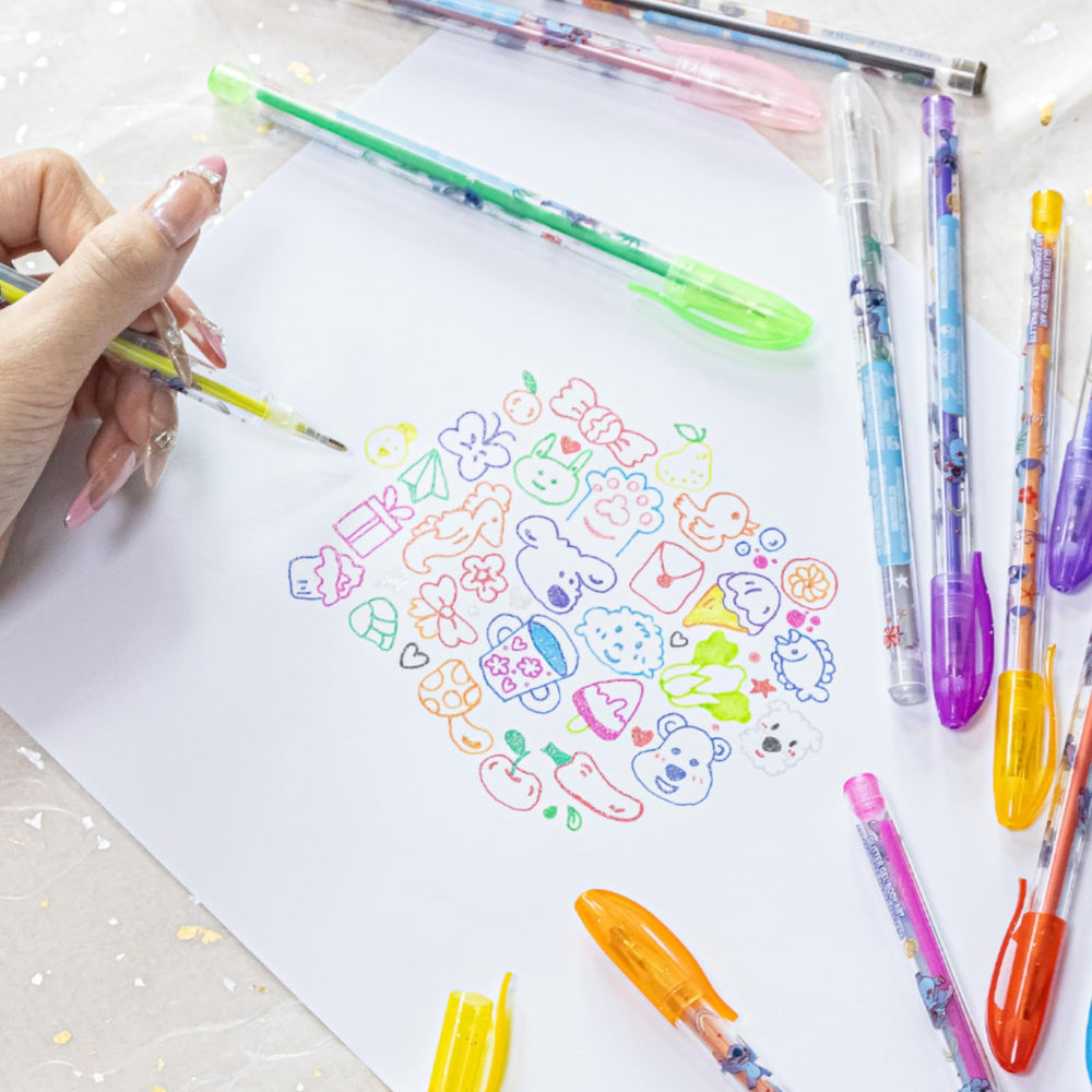 Arte y diarios Townley Girl Disney Stitch, colores para journaling y proyectos.