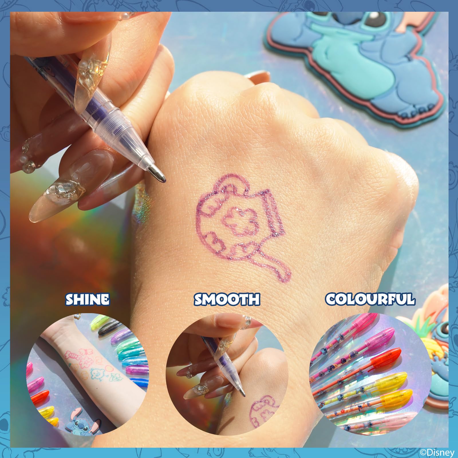 Caja regalo Townley Girl Disney Stitch, opción divertida para cumpleaños.