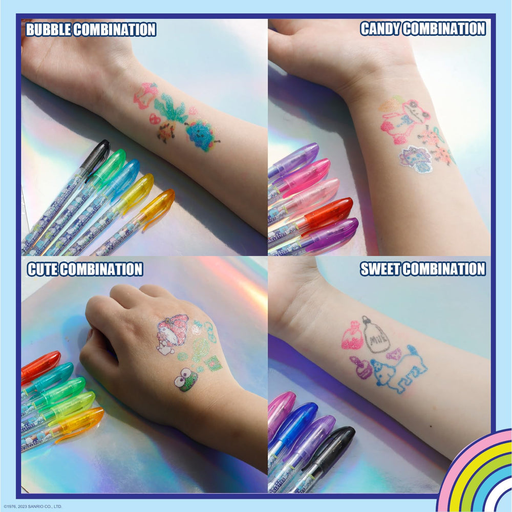 Townley Girl Hello Kitty: arte corporal temporal con bolígrafos de gel brillantes.