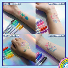 Townley Girl Hello Kitty: arte corporal temporal con bolígrafos de gel brillantes.